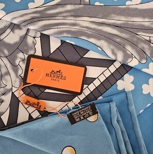 100% Silk Scarf Hermes